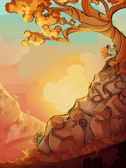 Snail Background